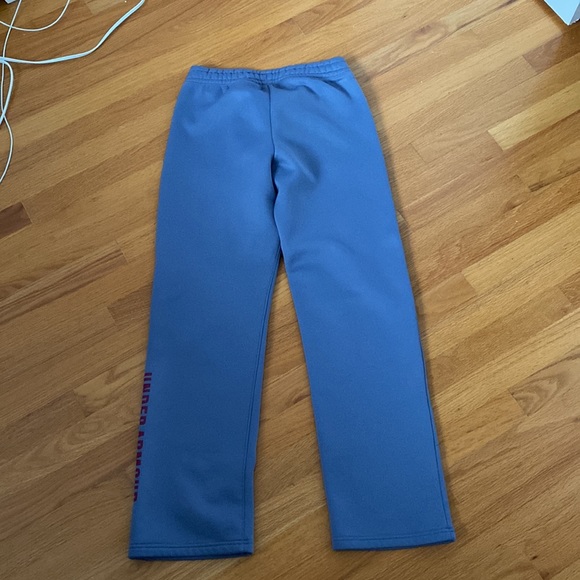 Youth Large Blue Under Armour Fleece Pants - Picture 4 of 5